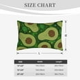 thumbnail image 6 of Daiia Big Colorful Avocados Bedding Waterproof Pillow Protector Zippered Queen – Bed Bug Proof Pillow Encasement-14"x20", 6 of 9