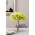 thumbnail image 3 of Morttic Hydrangea Silk Flowers Heads Green Pack of 10 Full Hydrangea Flowers Artificial with Stems for Wedding Home Party Shop Baby Shower Decor, 3 of 6