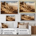 thumbnail image 4 of Designart "Mysterious Masada Fortress In Abstract Judaism I" Judaism Floater Framed Canvas Art Print, 4 of 5
