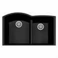 thumbnail image 2 of LaToscana AM8620-64UG 34 in. Elegance Undermount Quartz Double Bowl Kitchen Sink in Brown, 2 of 5