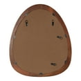 thumbnail image 5 of Kate and Laurel McKinder Asymmetrical Wood Wall Mirror, 24 x 28, Walnut Brown, Decorative Irregular Geometric Mirror with Robust Wooden Frame and Distinct Finish, 5 of 9