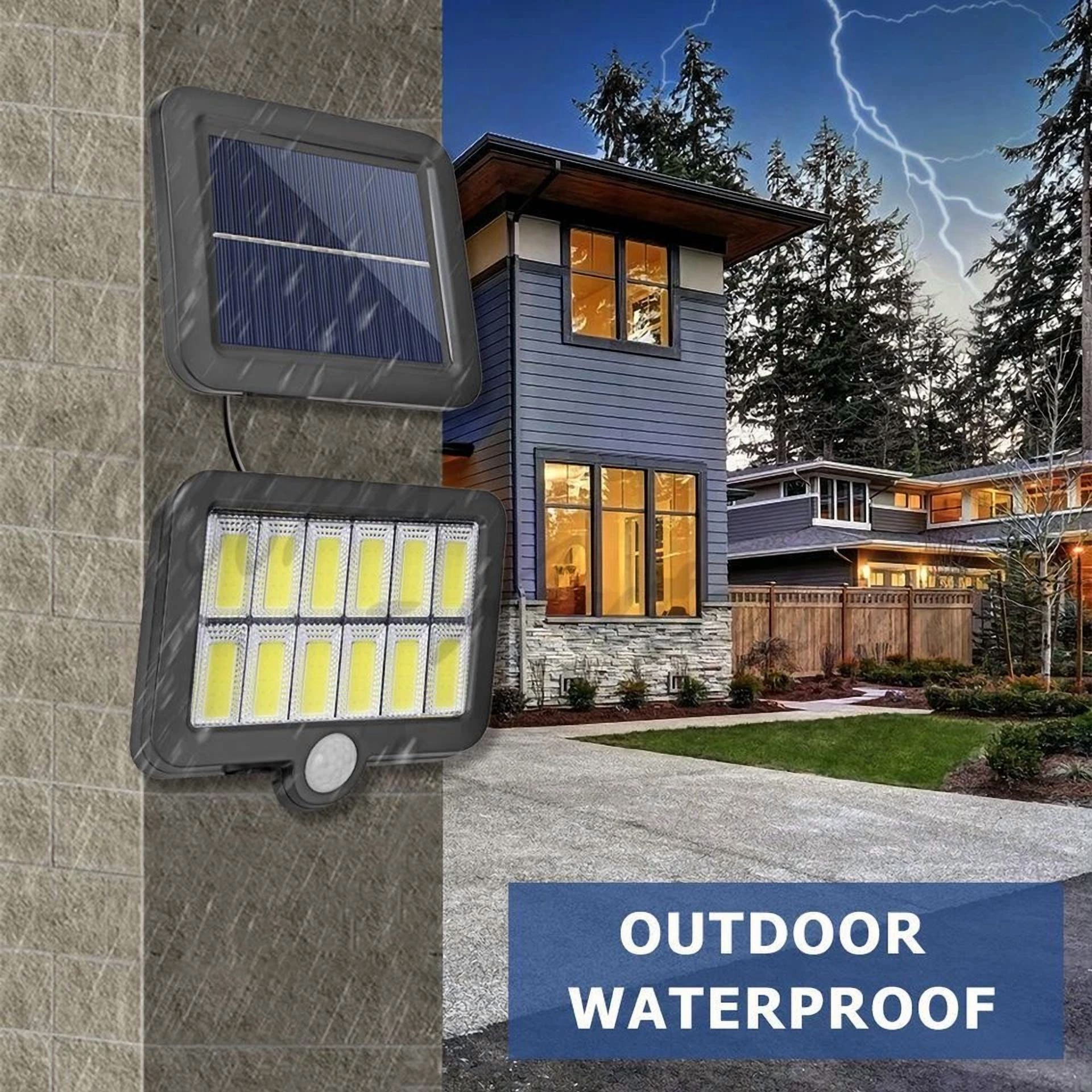 PURELY- 1200000Lm Led Solar Street Light Security Flood Lamp Motion Sensor Outdoor Wall