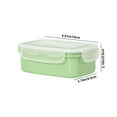 thumbnail image 3 of Hovmgk Cheese Dispenser & Food Storage Box, Flip Lid Organizer for Refrigerator, Plastic Spice & Ginger Storage Container, Transparent, 14x9.5x5.5cm, Easy to Use, Ideal for Kitchen & Dining, 3 of 8