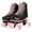 Black & Pink, variant on SLLINGLUO Roller Skates for Girls, High-Top Roller Skates Double Row Leather Shiny Quad Skates, Purple & Green, Youth 3