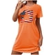 thumbnail image 2 of Camisón corto de talla grande para mujer, camisón de manga corta con estampado de pecho a la moda, camisón para mujer, 2 of 7