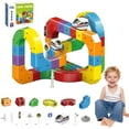 thumbnail image 1 of Ensemble de Train 3D Track Fusion - Kit de Construction de Jouets pour Enfants de 81 Pcs, 1 of 7
