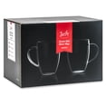 thumbnail image 2 of Bistro Mug with Handle from JavaFly, Double Walled Thermo Glass Cup, Set of 2 - 12oz, 2 of 8