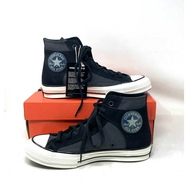 Converse Chuck 70 High Shoes Suede Canvas Black Casual Sneakers