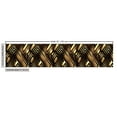 thumbnail image 3 of Ambesonne Contemporary Fabric by the Yard Upholstery, Abstract Lines Stripes, 1 Yard, Mustard Chocolate Brown, 3 of 5