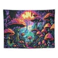 thumbnail image 5 of PRATYUS  Mushroom Tapestry Colorful Wall Tapestry for Bedroom Aesthetic Plants Tapestries Forest Tree Tapestry Wall Hanging for Living Room Dorm (Multi Size) Painting, 5 of 6