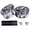 Black and white, variant on HOMEIORA 2 Pcs Bicycle Handlebar Tape Bicycle Handle Bar Tape Wraps with 2 Bar Plugs Cycling Handle Wraps for Mountain Bike Road Bike - Black