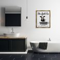 thumbnail image 3 of Stupell Industries Vintage Bathroom Cow Animals & Insects Painting Gold Floater Framed Art Print Wall Art, 25 x 31, 3 of 10