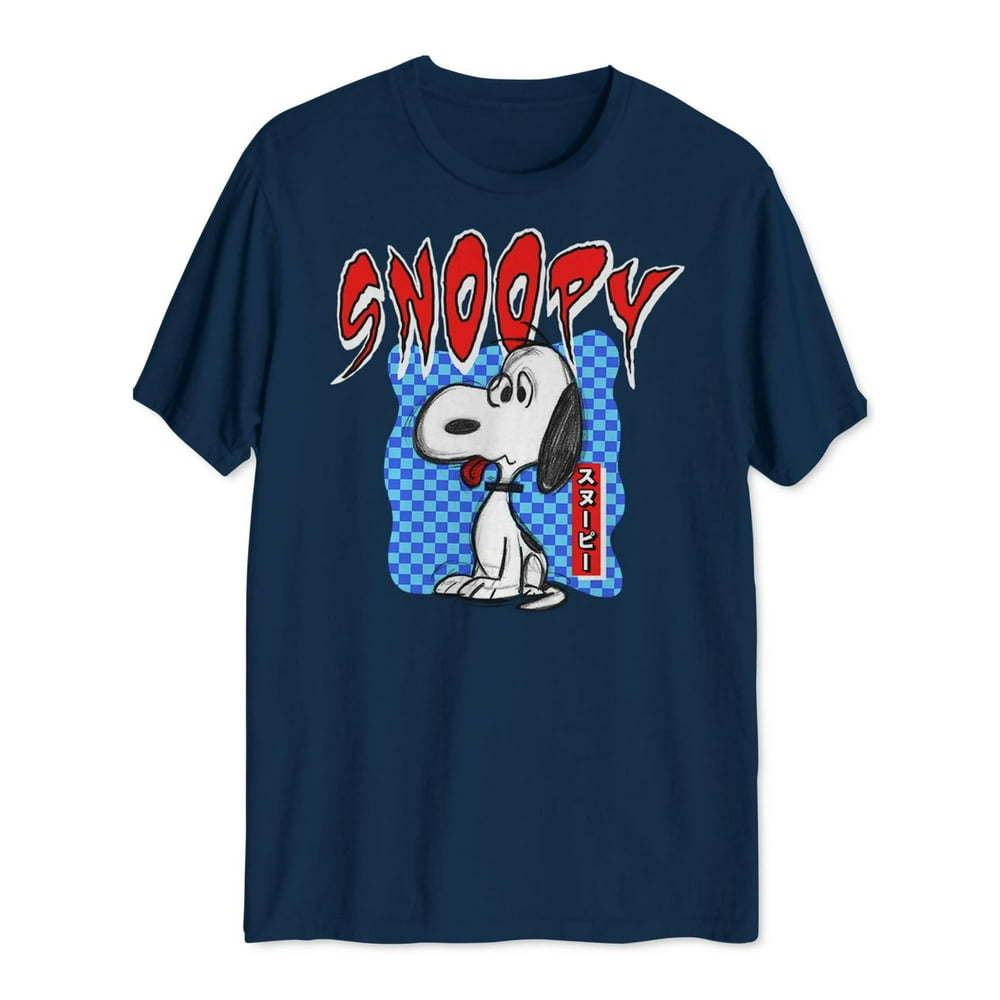 Peanuts Peanuts Mens Cotton Crewneck Graphic TShirt