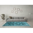 thumbnail image 3 of Ahgly Company Indoor Rectangle Oriental Light Blue Industrial Area Rugs, 3' x 5', 3 of 4