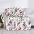 thumbnail image 3 of Rateoe Orchids Flowers Pattern Flannel Throw Blanket, Ultra-soft Blanket for Bed, Couch, Car, Hypoallergenic Anti-pilling blanket-80"x60"(Horizontal), 3 of 6