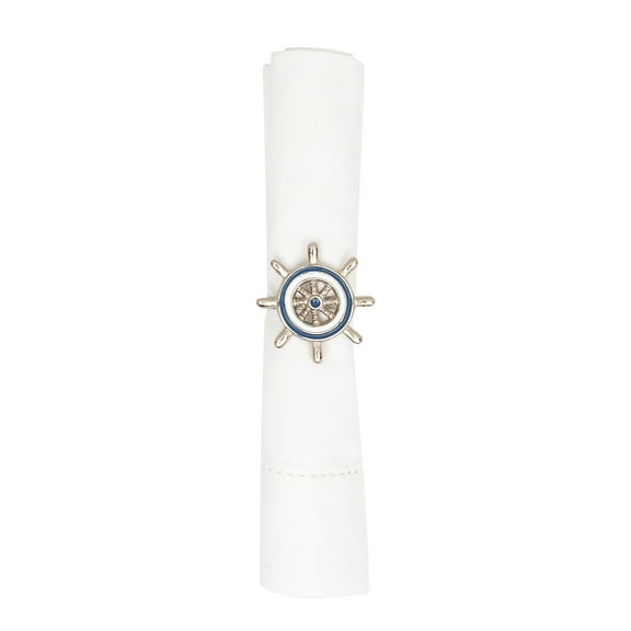 Captain's Wheel Tropical Beach House Napkin Ring