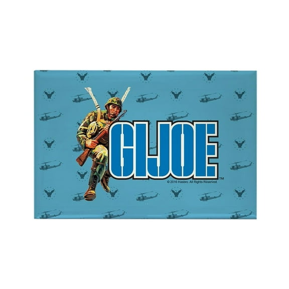 CafePress - G.I. Joe Blue Pattern Magnets - Rectangle Magnet, 2"x3" Refrigerator Magnet