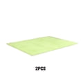 thumbnail image 3 of Matsuzay Alfombra de poliéster para dormitorio de 2 uds., alfombra rectangular para sala de estar de Color sólido, alfombrilla lavable para Decoración del hogar Verde claro, 3 of 6