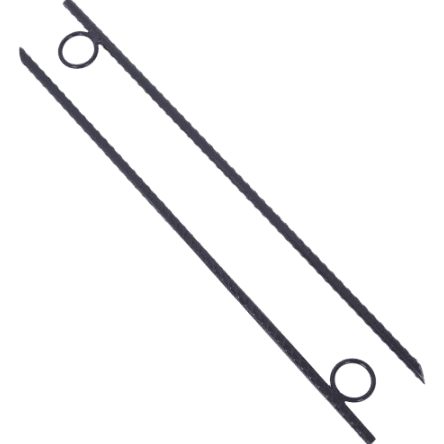 4pcs Heavy Duty Rebar Stakes 3/8"x18" with Loop for Tent Canopy