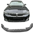 thumbnail image 2 of Ikon Motorsports Front Bumper Lip Compatible With 2023+ BMW G20 3 Series with M Sport Bumper M340i, M Performance Style Carbon Fiber Print 3PC Front Lip Spoiler Splitter Protector Lower Chin Diffuser, 2 of 7