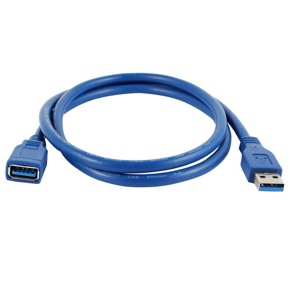 Unique Bargains 1m Blue Superspeed Transmission USB 3.0 Type A Male to Female Cable Adapter