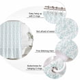 thumbnail image 6 of Aqua Spring Floral Waterproof Fabric Shower Curtain,Summer Botanical Watercolor Waterproof Fabric Shower Curtain for Bathroom Curtains Bathtubs Hotel Shower Curtains with 12 Hooks Extra Long 72x84, 6 of 8