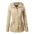 thumbnail image 6 of Made by Olivia Women's Military Anorak Safari Hoodie Jacket, 6 of 7
