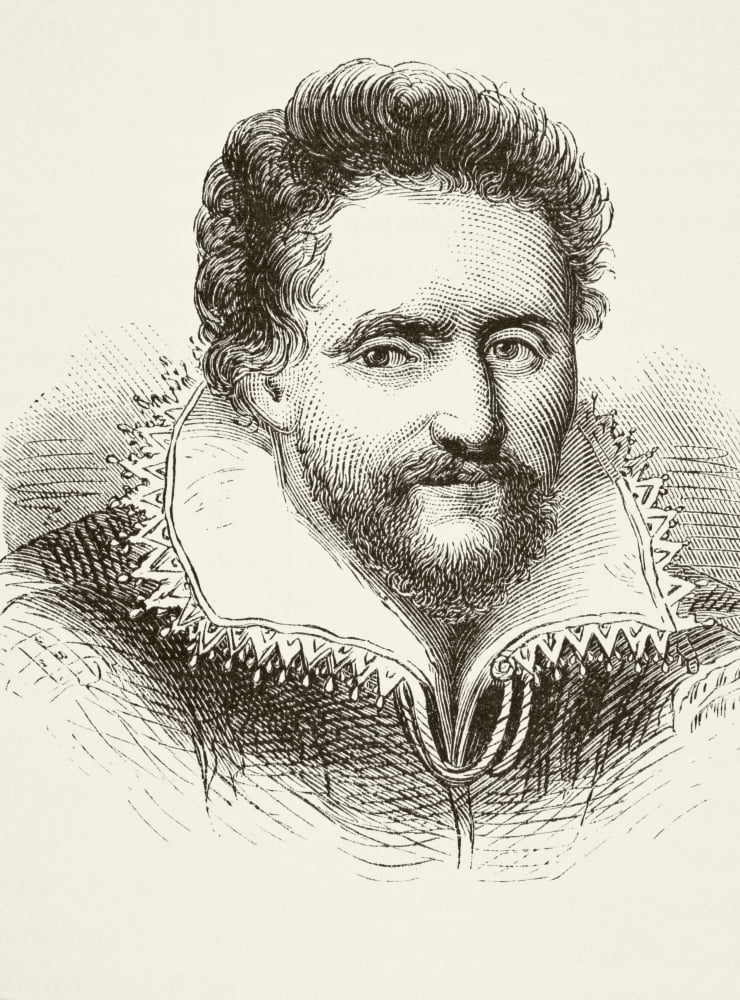 Ben Jonson 1572 To 1637 English Renaissance Dramatist Poet And Actor From The National And Domestic History Of England By William Aubrey Published London Circa 1890 Canvas Art - Ken Welsh Design Pics