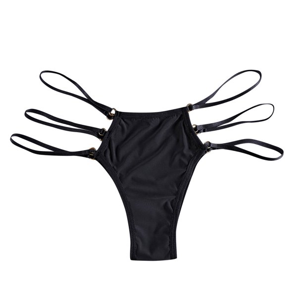 Gibobby Pantaleta de encaje para mujer Ropa interior sin costuras Bikini No Show Nylon Spandex Bragas de mujer(Negro,M)