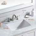 thumbnail image 2 of Boyel Living 48 inch Bathroom Vanity Marble Counter-Top Ceramic Basin White Solid Wood Bathroom Cabinet, 2 of 7