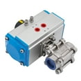 thumbnail image 6 of DENEST 1" Pneumatic Actuated Ball Valve 304 Stainless Steel Pneumatic Ball Valve Blue, 6 of 14