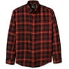 G.H. Bass & Co. Men's Fireside Flannels Long Sleeve Button Down Shirt, Fired Brick, Medium