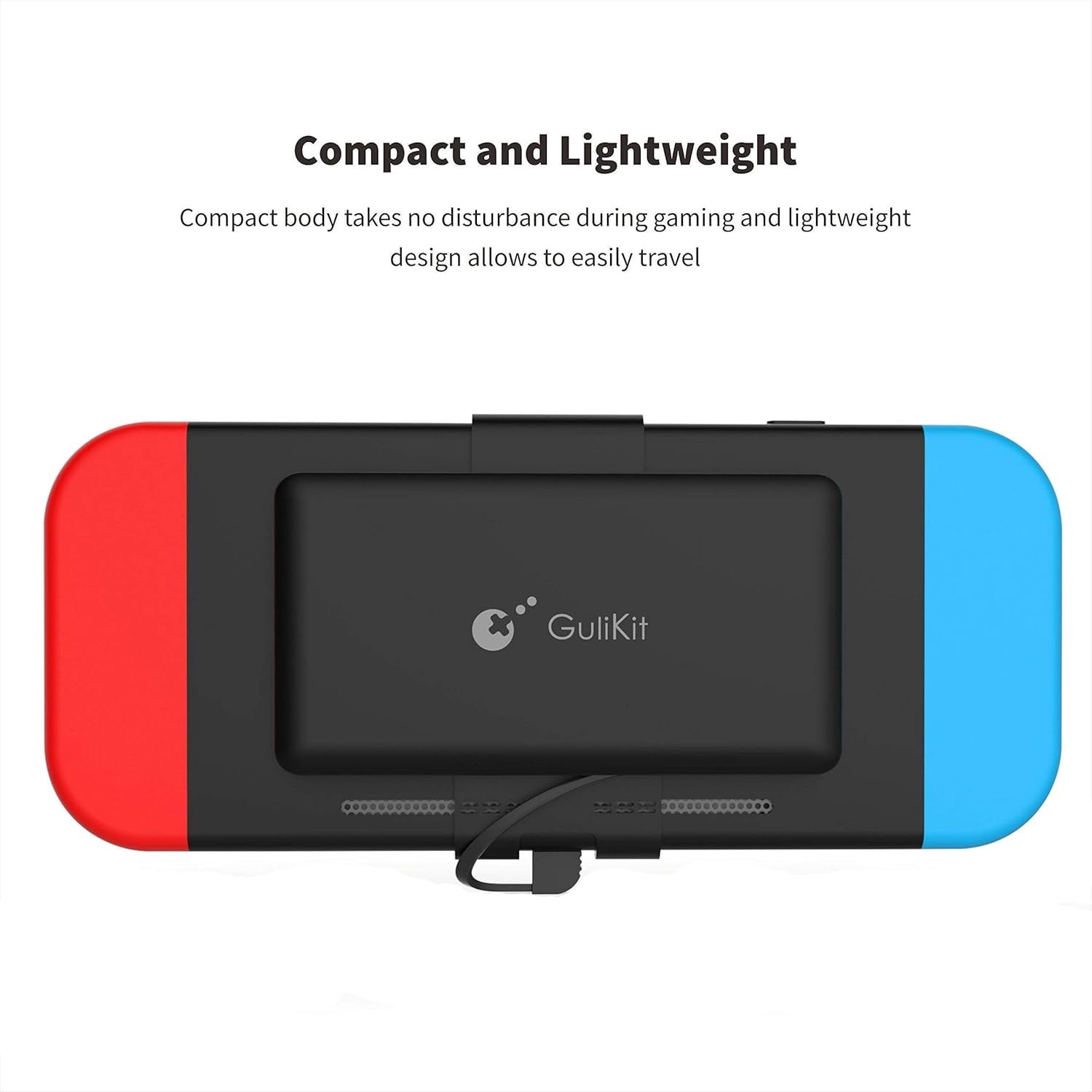 10000mAh Power Bank W/ Detachable Back Mount Portable Backup Extended Battery Backup Charger Case for Nintendo Switch