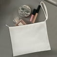 thumbnail image 6 of Aspire 4-Pack White Cotton Canvas Wristlet Bag, Cosmetic Makeup Bag with Cotton Lining, 10-3/4 x 8 Inch, 6 of 8