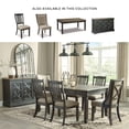 thumbnail image 5 of Signature Design by Ashley Tyler Creek Slat Back Dining Chairs Set of 2, Black and Grayish Brown Two-Tone Solid Wood with Cushioned Seats, 5 of 7