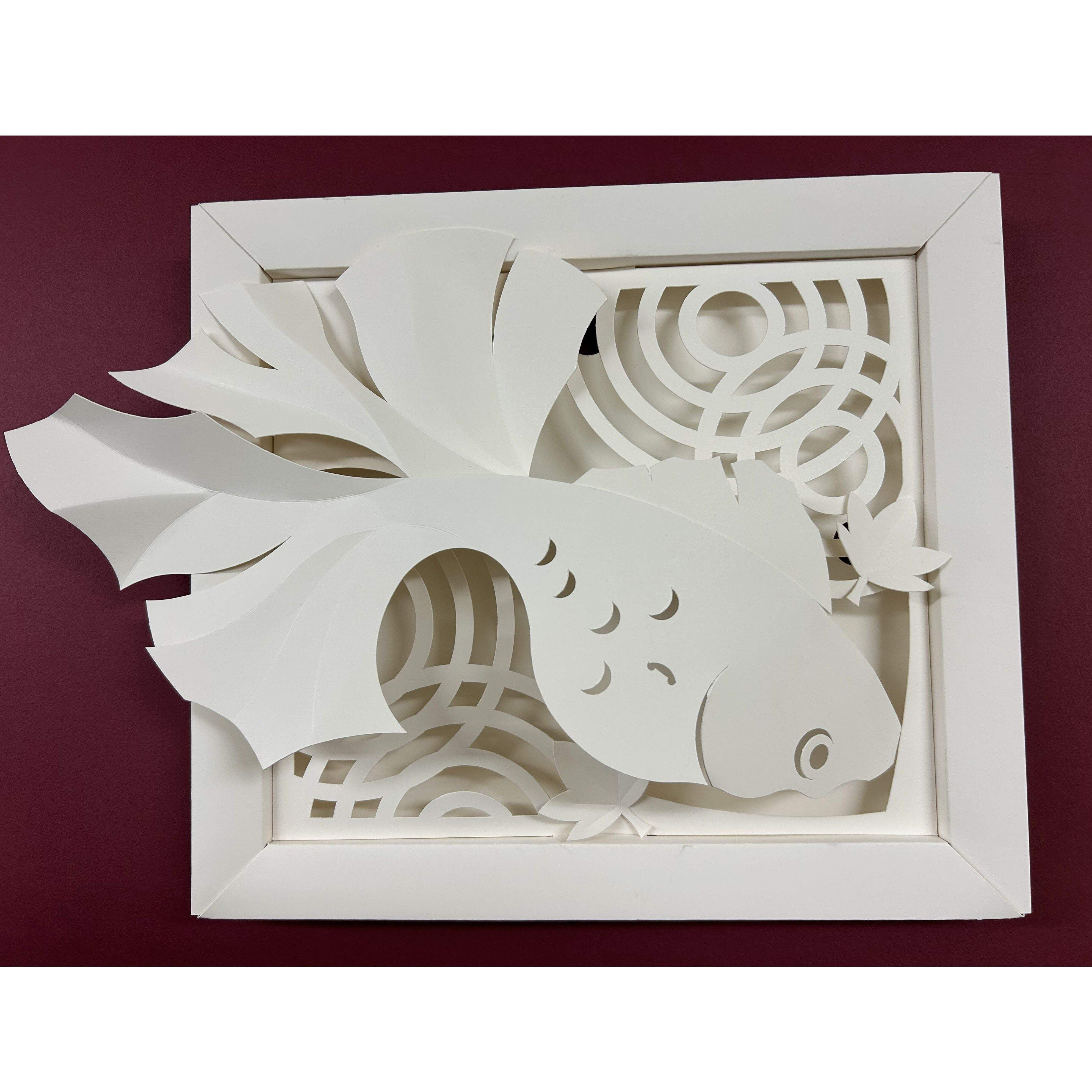 Kagurazaka Craft Goldfish Original Paper Craft Traditional Design Japan