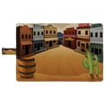 thumbnail image 4 of PKQWTM Old Western Town Book Cover Book Protector Book Sleeve Book Pouch Book Bag 6x9 inch, 4 of 4