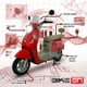 thumbnail image 5 of Bicicleta Eléctrica Cappuccino Rojo BikeOn 1200W Autonomía 40 km Velocidad 40 km/h Estilo Retro, 5 of 8