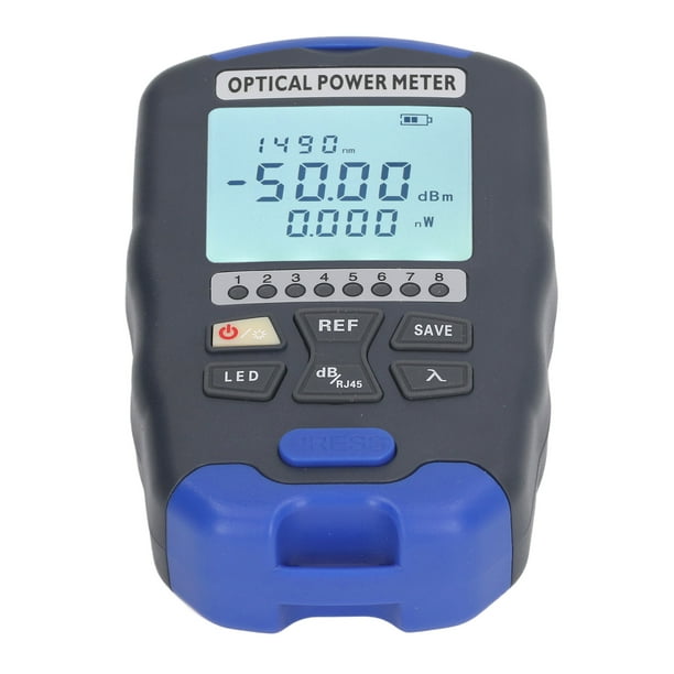 Mini Medidor De Potencia De Fibra óptica, Multímetro óptico Universal Sensible 10 Km Bajo Consumo De Batería Rápido 10 Longitudes De Onda Para Mantenimiento