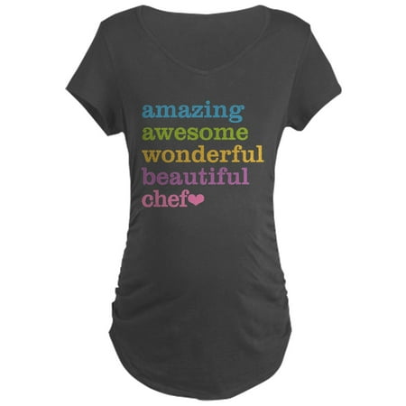 

CafePress - Amazing Chef Maternity T Shirt - Maternity Dark T-Shirt