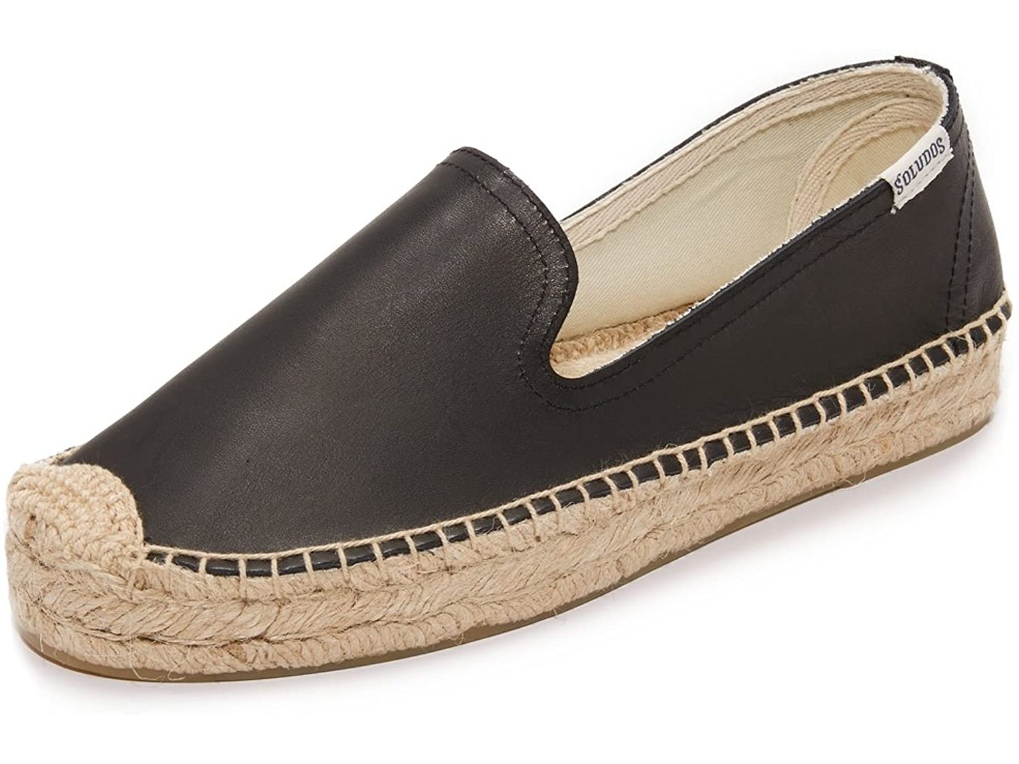 soludos leather smoking slipper