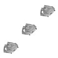 thumbnail image 1 of Transemion Universal Aluminum Handle Bar Riser Bracket Enhanced Motorcycle Accessories Mount Handlebar Silver 22mm 3Set, 1 of 1