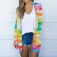 thumbnail image 3 of QUYUON Women Lightweight Summer Cardigans Clearance Long Sleeve Cardigan Sweaters Long Long Sleeve Cardigans for Women Pockets Cardigan Jacket Style C-1042 Winter Knit Sweater Outerwear Coat, 3 of 5