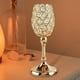 thumbnail image 3 of Candelabro moderno de metal dorado votivo, candelabro de cristal. M, 3 of 9