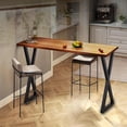 thumbnail image 6 of TheEshow 28" x 24", 24" Height Cast Iron Table Legs, Black 2 Piece, 6 of 12