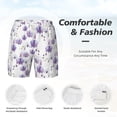 thumbnail image 5 of Lsque Mens Swim Trunks Orchids Flowers Pattern - Bathing Suit Compression Liner - Beach Swim Shorts Swimwear - (S-3XL) - Stretch Quick Dry -Small, 5 of 9