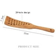 thumbnail image 2 of ACDANC Wooden Spatula 13" Long Handle Premium Wooden Kitchen Turner High Temperature Fried Egg Steak Spatula Filter Hole Stir-fry Spatula, 2 of 4