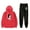 Red, variant on Jake Webber Hoodie Jogger Pant 2 Piece Sets Unisex Fashion Sweatpants 2 Piece Suit
