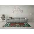 thumbnail image 3 of Ahgly Company Indoor Rectangle Persian Light Blue Traditional Area Rugs, 3' x 5', 3 of 4