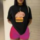 thumbnail image 3 of Playera Blusa De Capybara Con Una Hamburguesa Capibara Color Negro Talla Mediana Marca Emil SaEs, 3 of 4